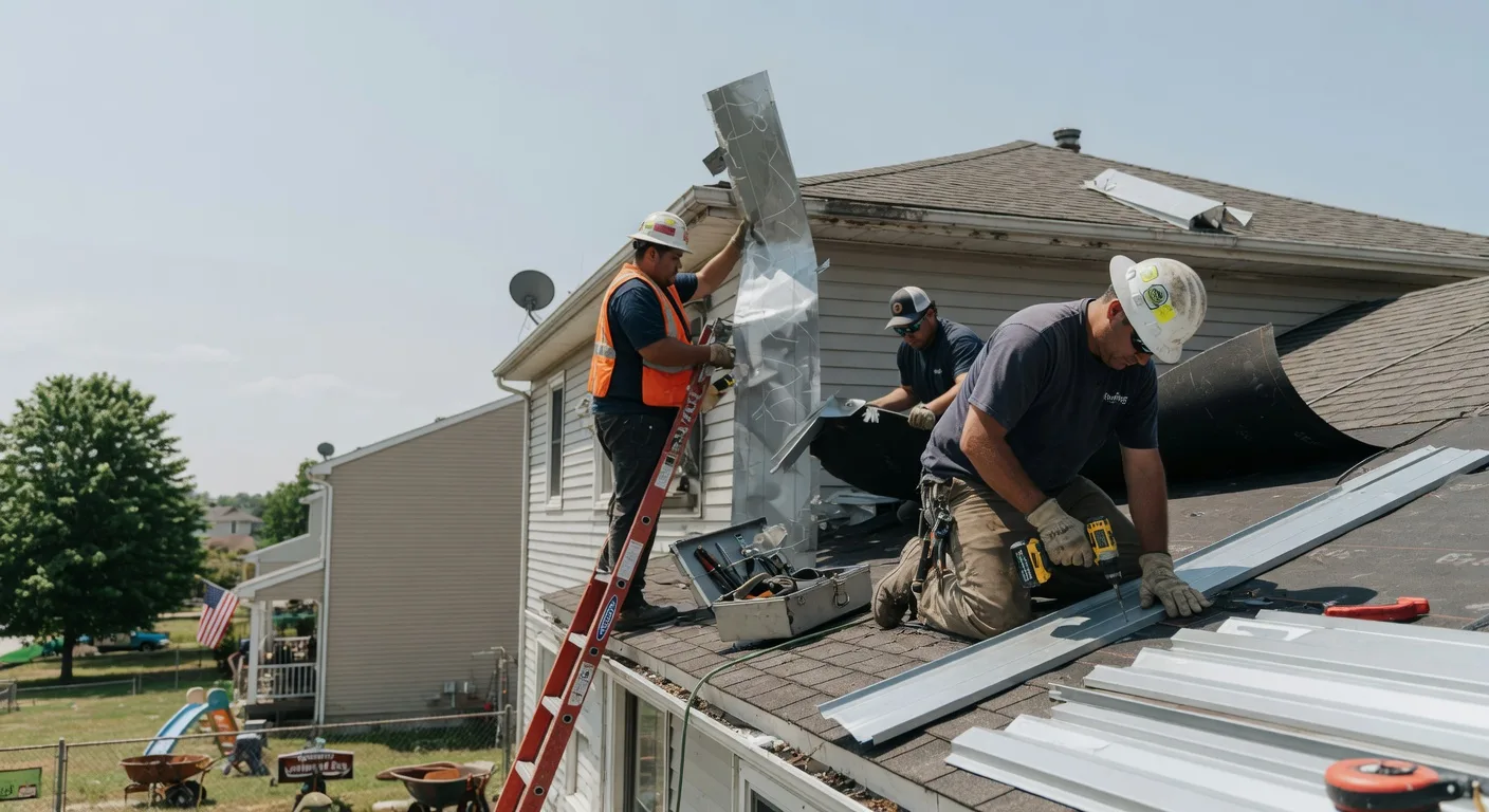 Storm Damage Metal Roof Repair in Grundy Center, IA